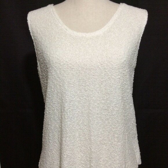 WINDIRIVER Womens Knit Tank Top Size Large Ivory - Picture 2 of 11